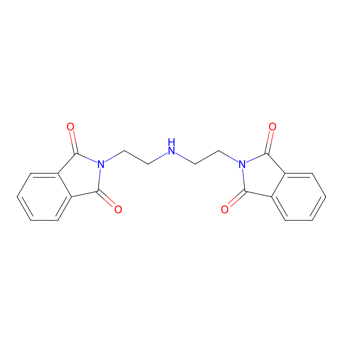 2,2'-[iminobis(ethane-2,1-diyl)]bis(1H-isoindole-1,3(2H)-dione) molecular structure, CAS 63563-83-7