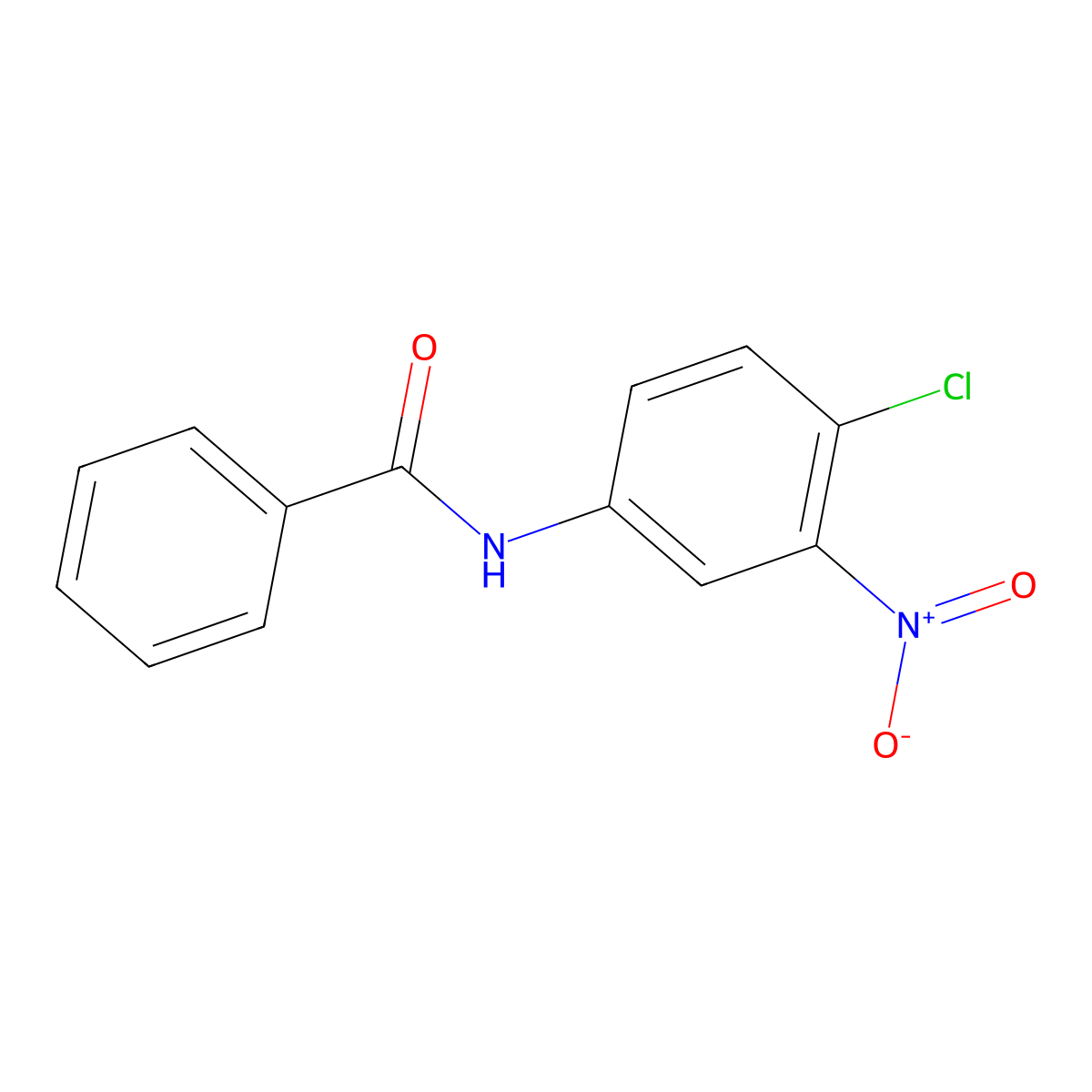 N-(4-chloro-3-nitrophenyl)benzamide molecular structure, CAS 63565-15-1