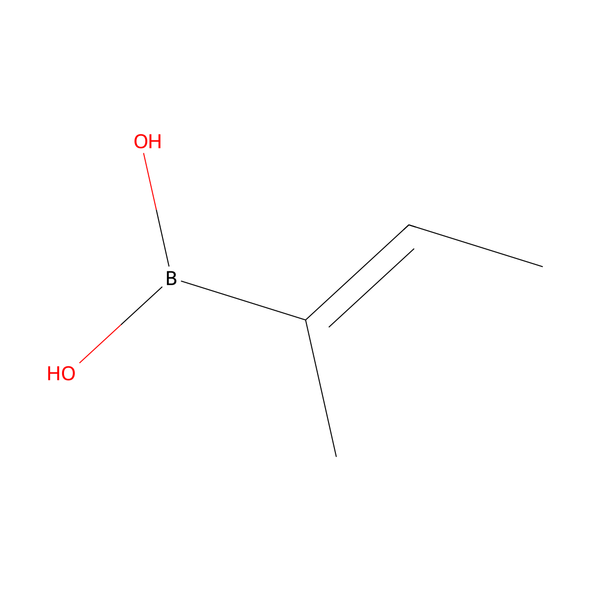 2-Buten-2-ylboronic acid molecular structure, CAS 635678-65-8