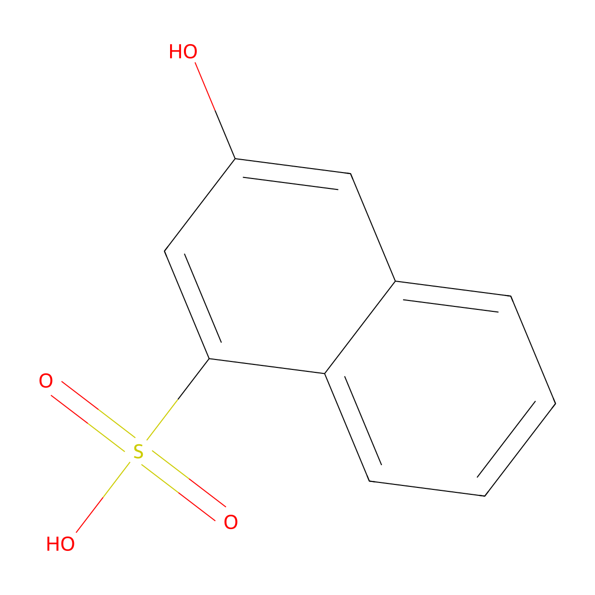 3-Hydroxynaphthalenesulfonic acid molecular structure, CAS 6357-85-3