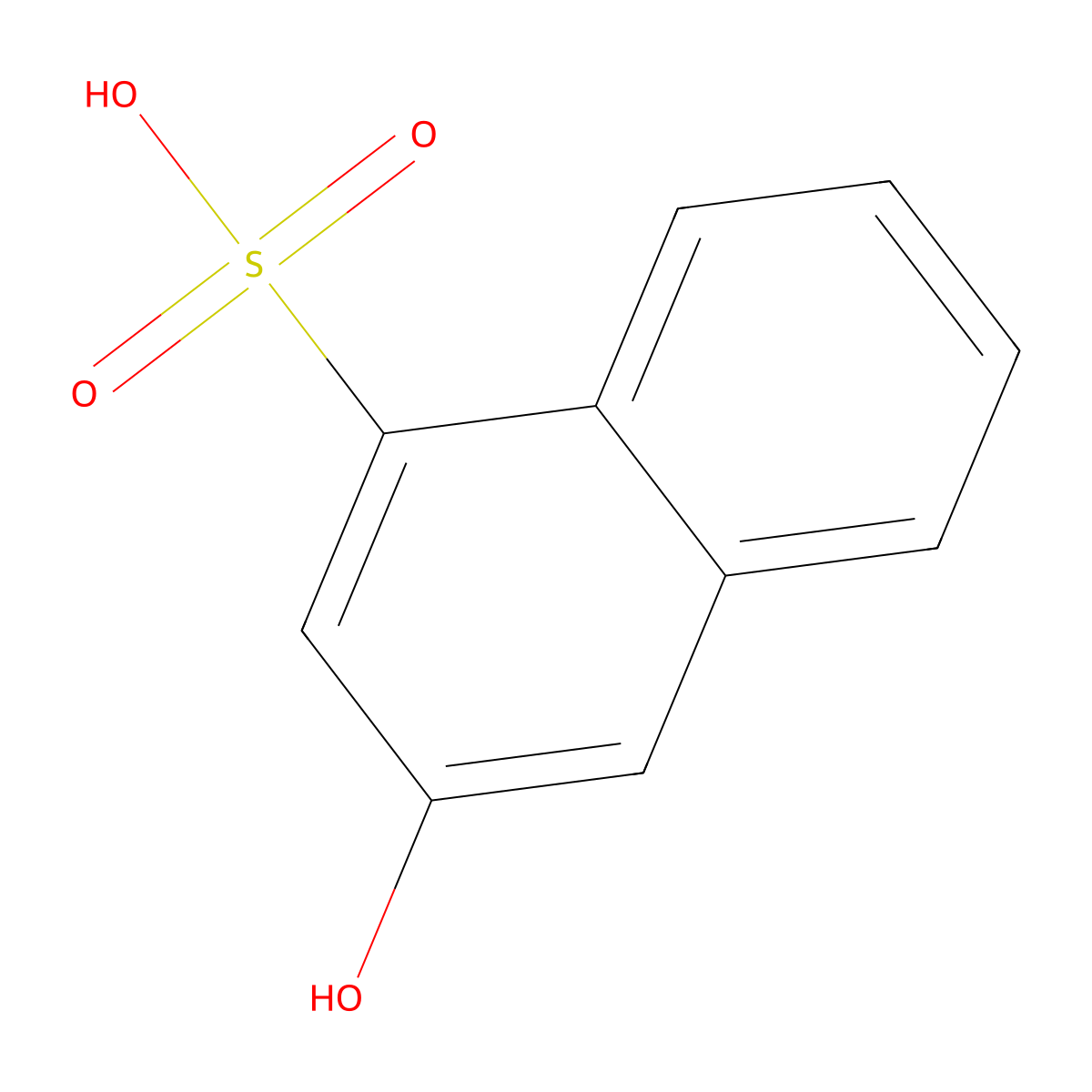 3-Hydroxynaphthalenesulfonic acid molecular structure, CAS 6357-85-3