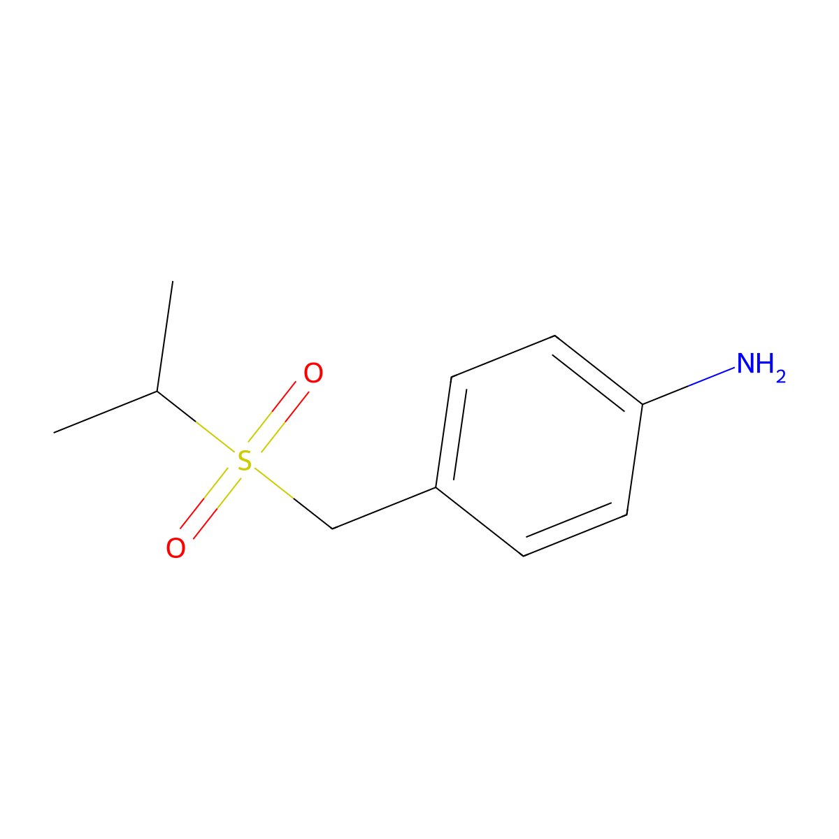 4-[(Propane-2-sulfonyl)methyl]aniline molecular structure, CAS 635702-61-3