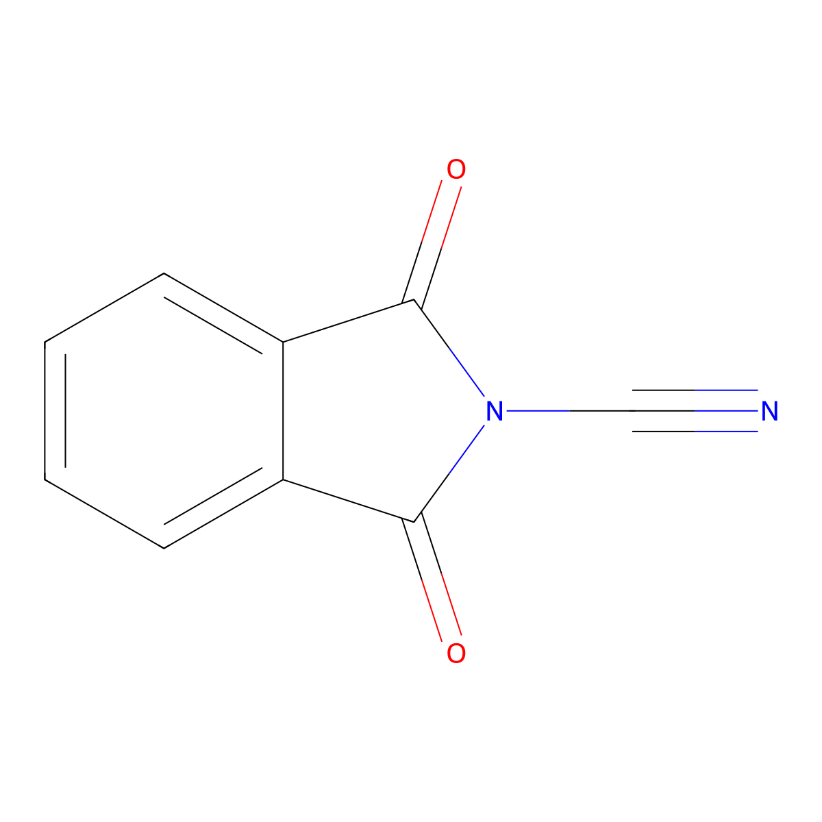 2H-Isoindole-2-carbonitrile, 1,3-dihydro-1,3-dioxo- molecular structure, CAS 63571-77-7