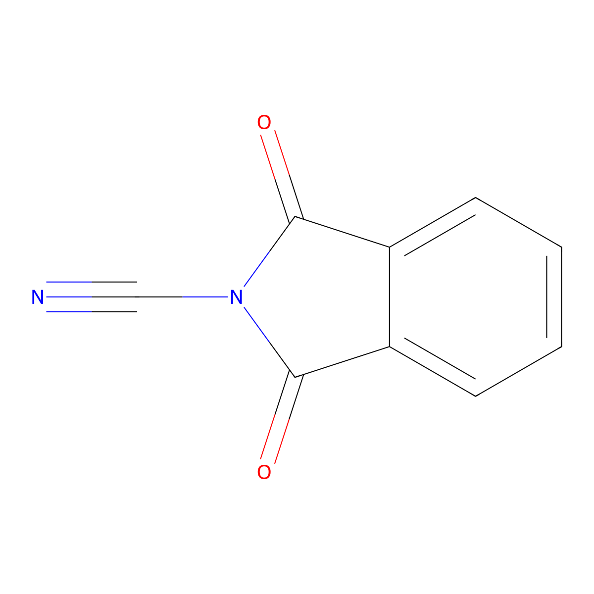 2H-Isoindole-2-carbonitrile, 1,3-dihydro-1,3-dioxo- molecular structure, CAS 63571-77-7