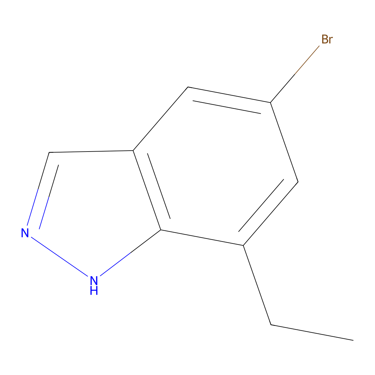 5-bromo-7-ethyl-1H-indazole molecular structure, CAS 635712-49-1