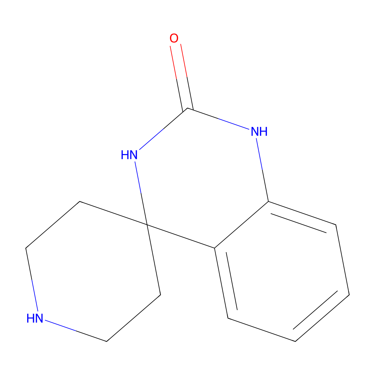 1'H-Spiro[piperidine-4,4'-quinazolin]-2'(3'H)-one molecular structure, CAS 635713-68-7