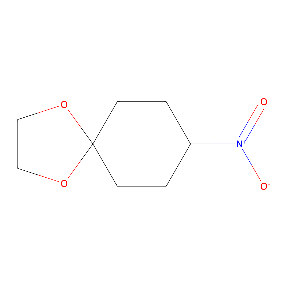 8-Nitro-1,4-dioxaspiro[4.5]decane molecular structure, CAS 635728-10-8