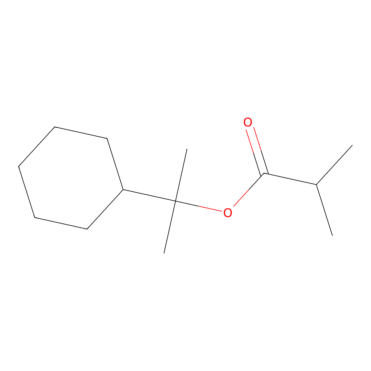 2-Cyclohexyl-2-propyl isobutyrate molecular structure, CAS 63574-03-8
