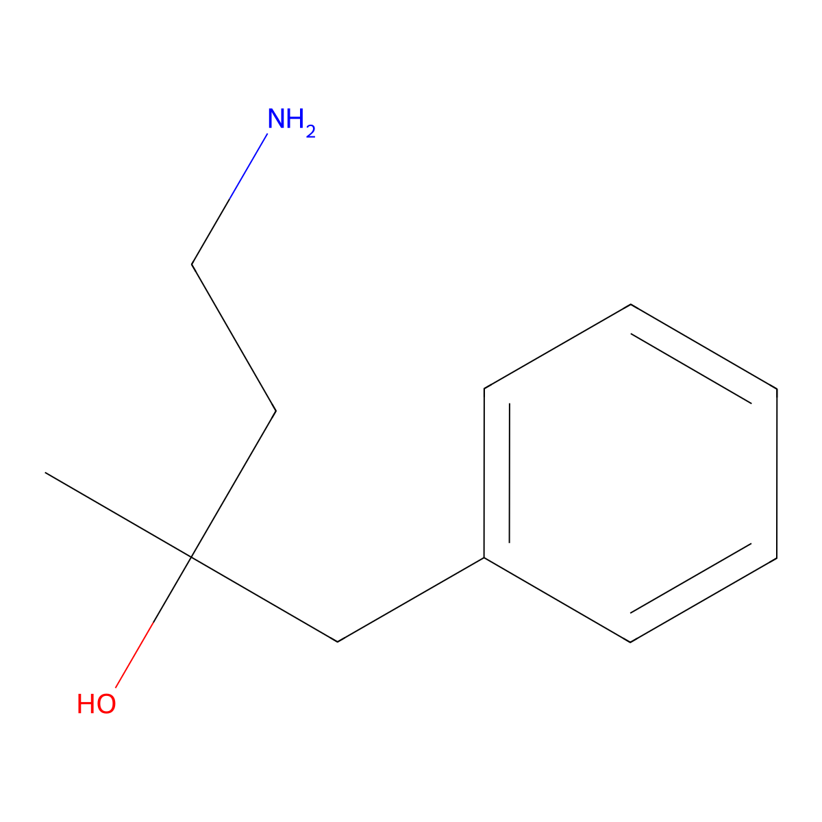4-Amino-2-methyl-1-phenylbutan-2-ol molecular structure, CAS 63574-07-2