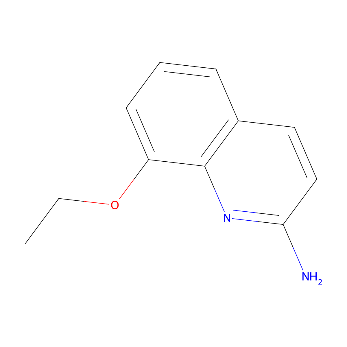 8-Ethoxyquinolin-2-amine molecular structure, CAS 635755-43-0