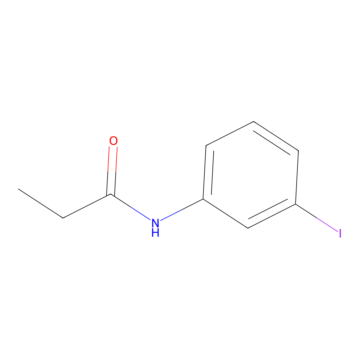 N-(3-iodophenyl)propionamide molecular structure, CAS 63579-07-7