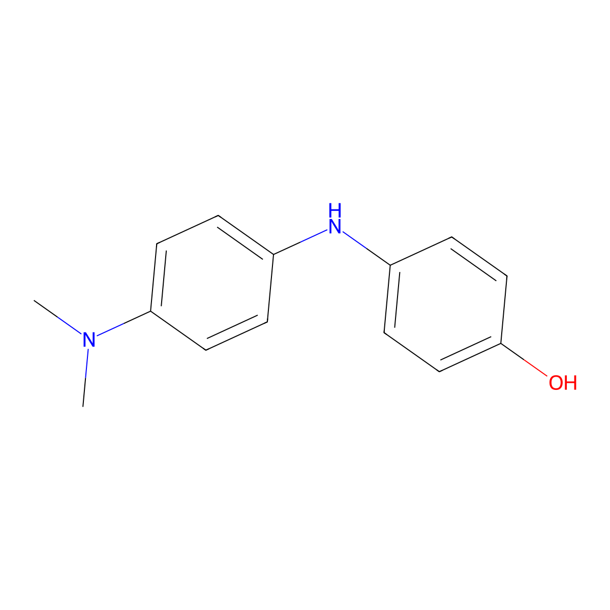 4-[[4-(Dimethylamino)phenyl]amino]phenol molecular structure, CAS 6358-22-1