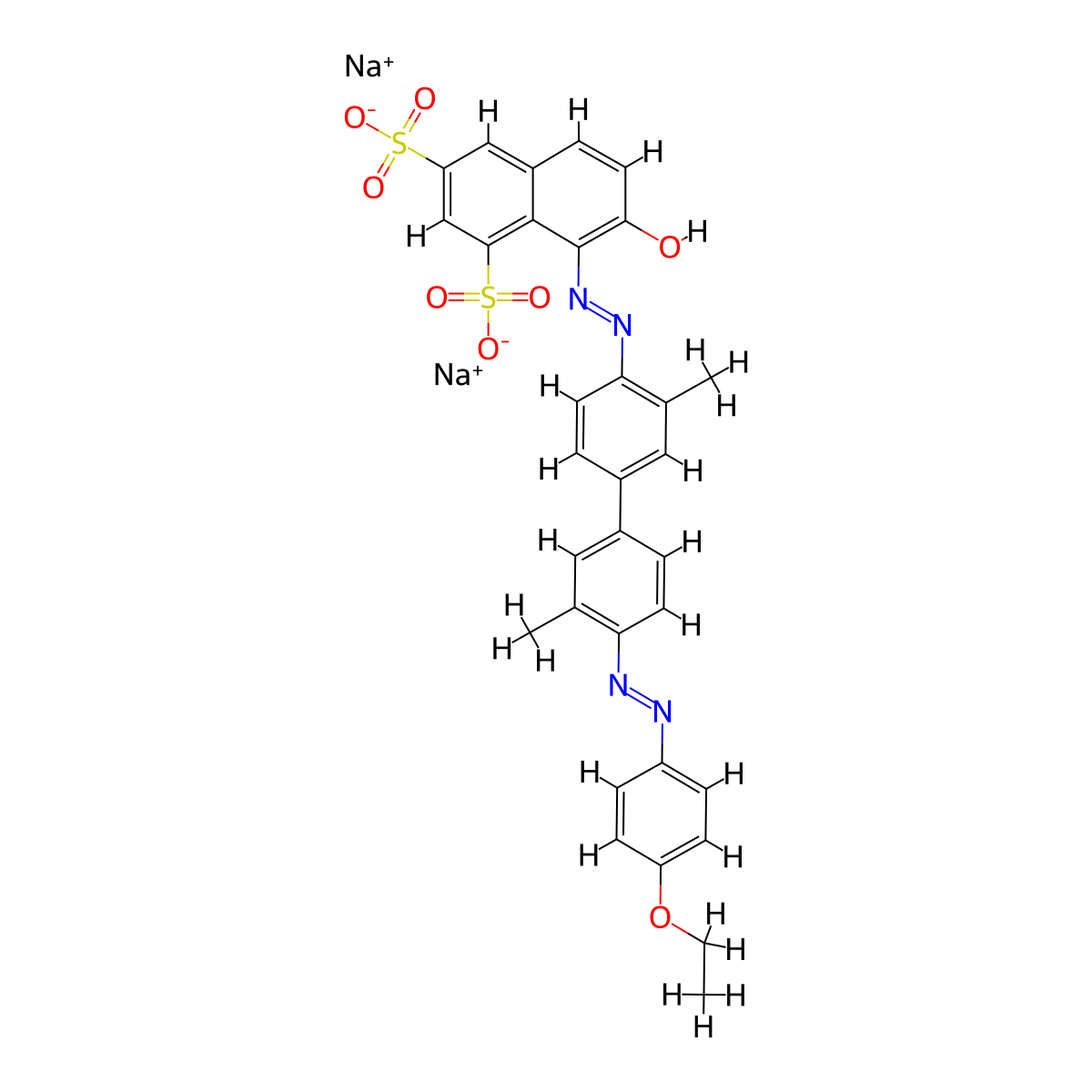 C.I. Direct Red 39 molecular structure, CAS 6358-29-8