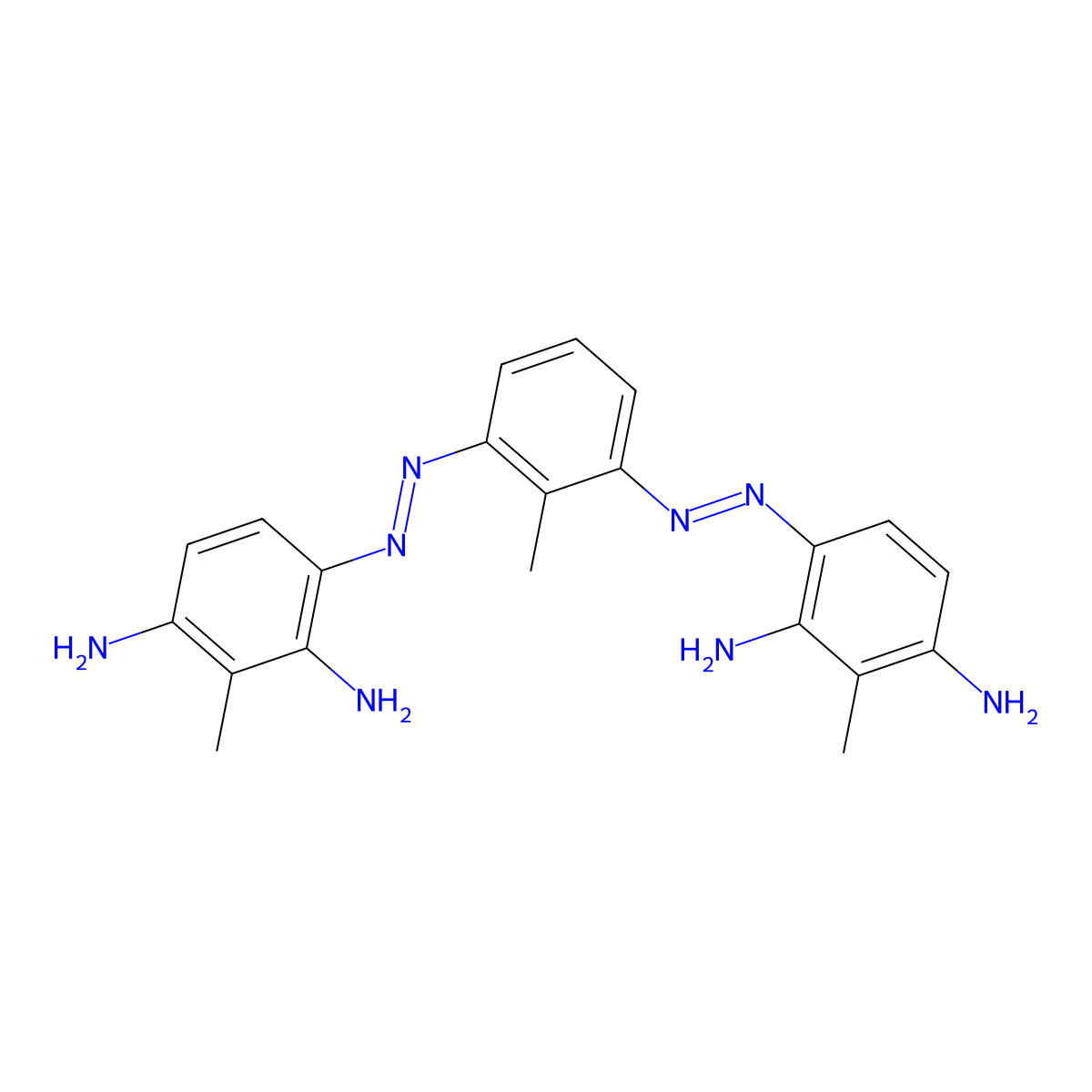 3,3'-((2-Methyl-m-phenylene)bis(azo))bistoluene-2,6-diamine molecular structure, CAS 6358-82-3