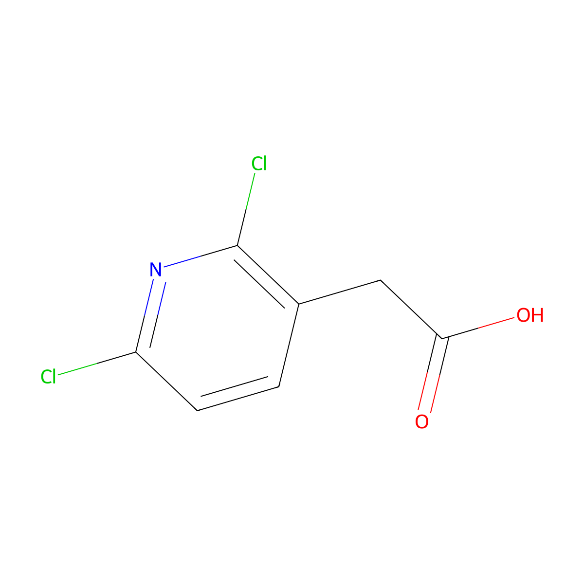 2-(2,6-Dichloropyridin-3-yl)acetic acid molecular structure, CAS 63580-08-5