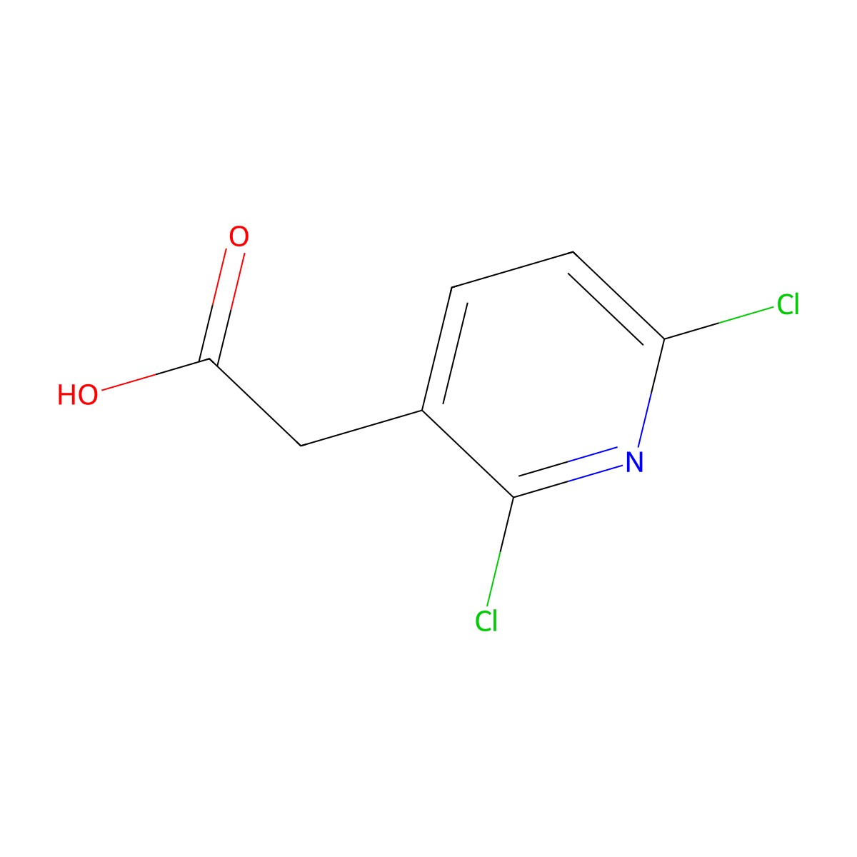 2-(2,6-Dichloropyridin-3-yl)acetic acid molecular structure, CAS 63580-08-5