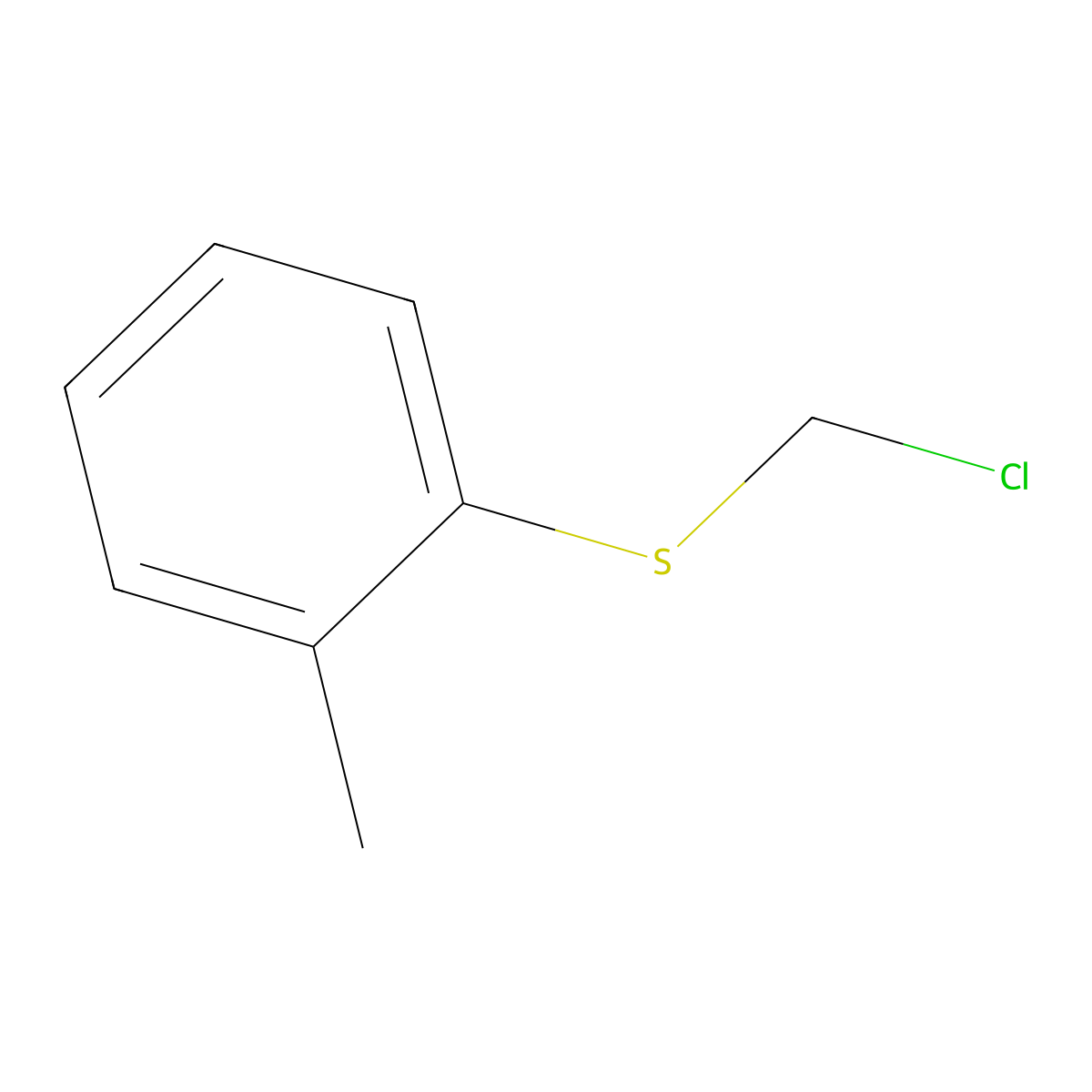 (Chloromethyl)(o-tolyl)sulfane molecular structure, CAS 63580-69-8