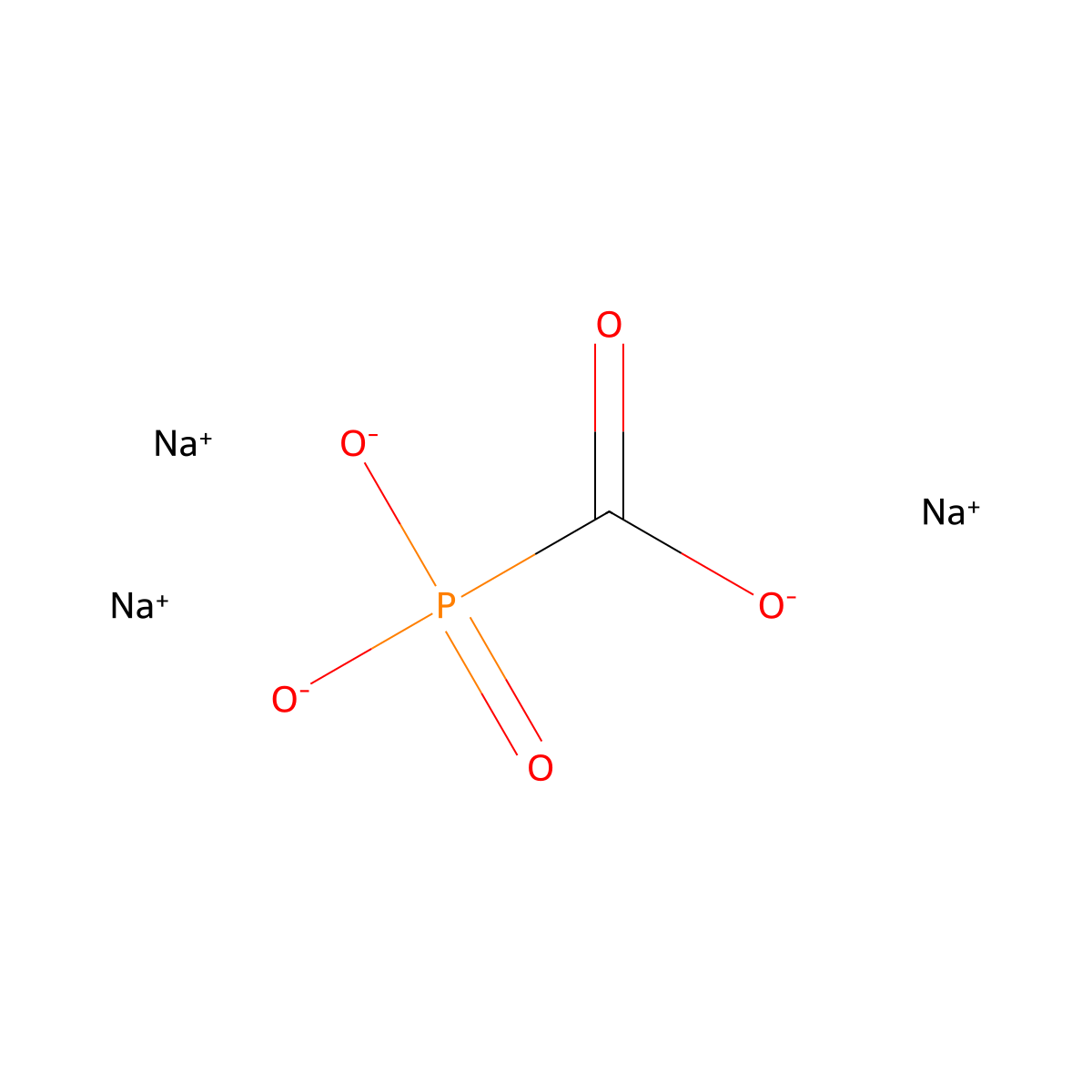 Foscarnet Sodium molecular structure, CAS 63585-09-1