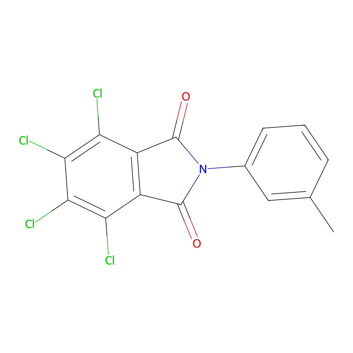 4,5,6,7-tetrachloro-2-(3-methylphenyl)-1H-isoindole-1,3(2H)-dione molecular structure, CAS 63586-12-9