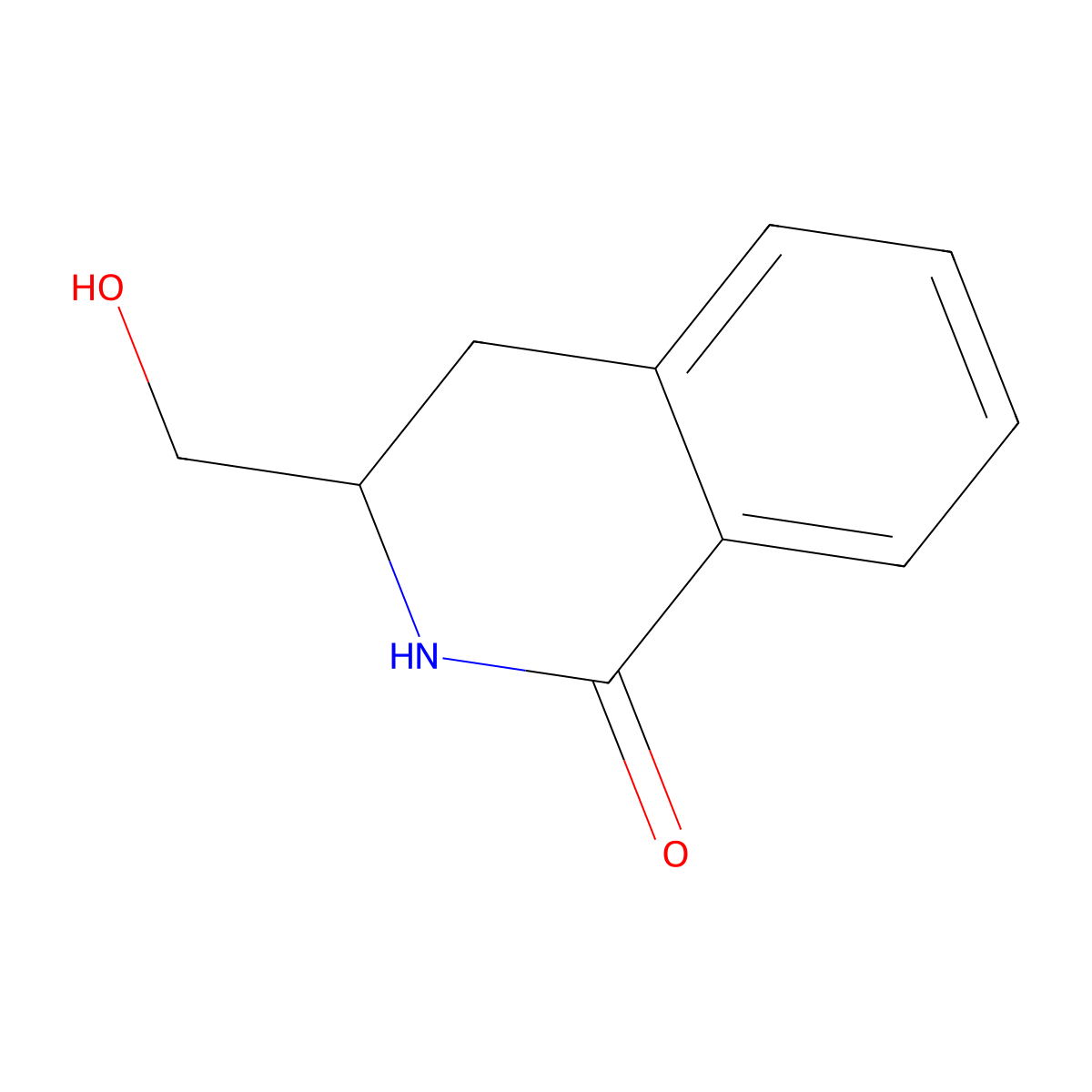 3-(hydroxymethyl)-3,4-dihydroisoquinolin-1(2H)-one molecular structure, CAS 63586-76-5