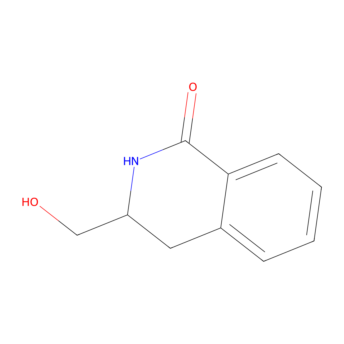 3-(hydroxymethyl)-3,4-dihydroisoquinolin-1(2H)-one molecular structure, CAS 63586-76-5