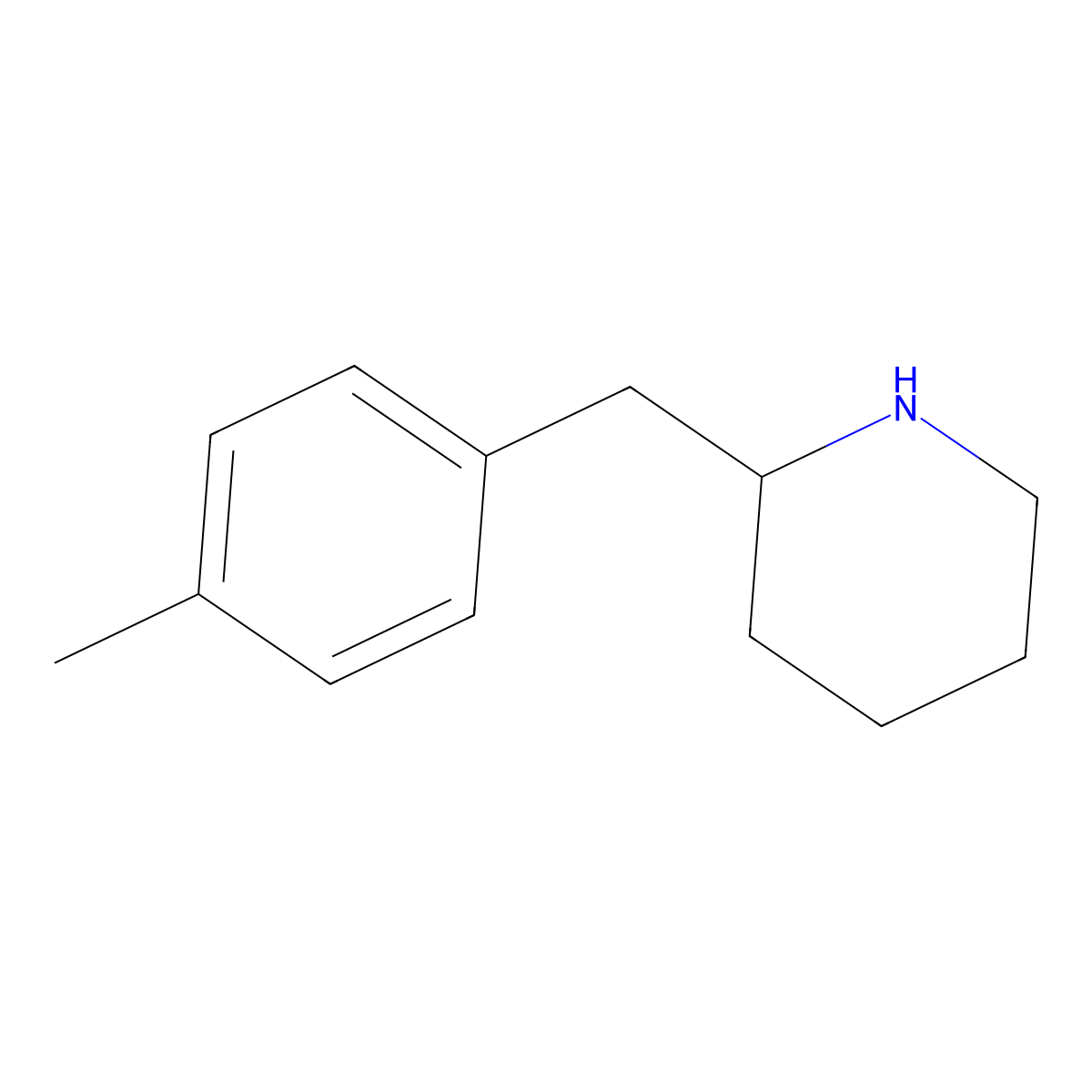 2-(4-Methyl-benzyl)-piperidine molecular structure, CAS 63587-56-4