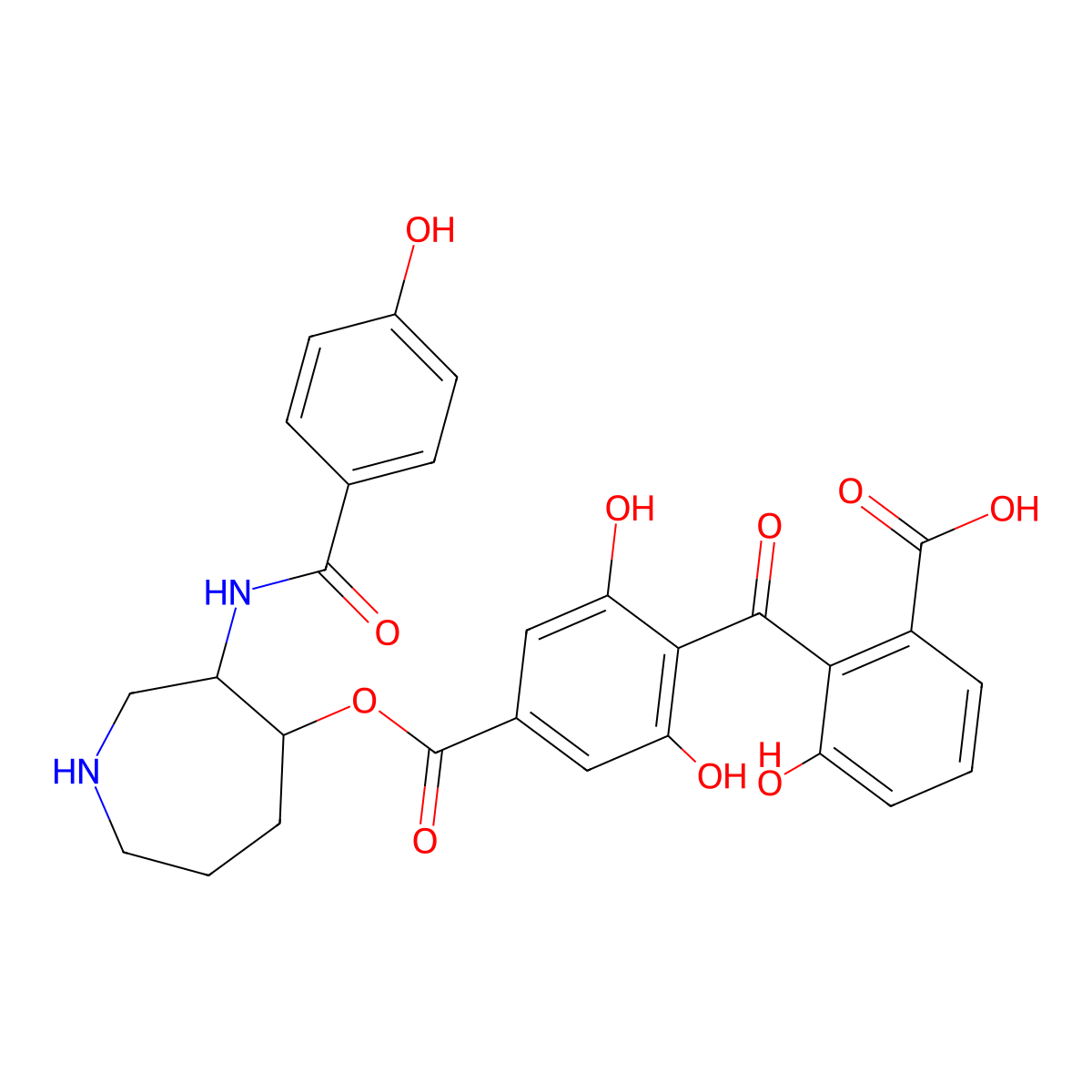 Balanol molecular structure, CAS 63590-19-2