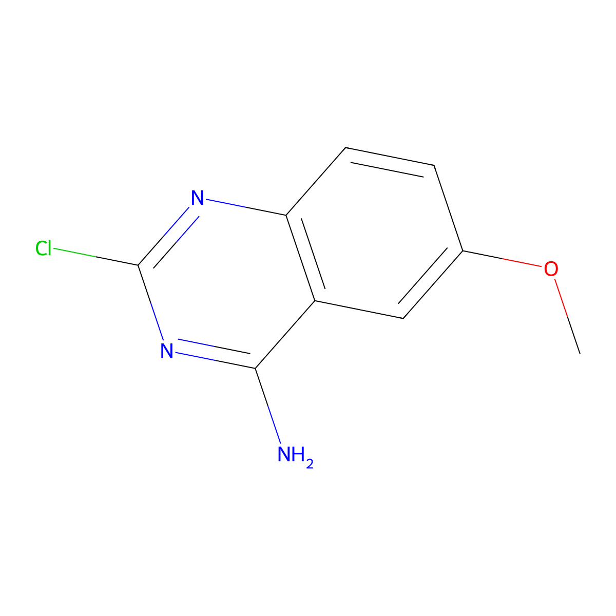 2-Chloro-6-methoxyquinazolin-4-amine molecular structure, CAS 63590-63-6