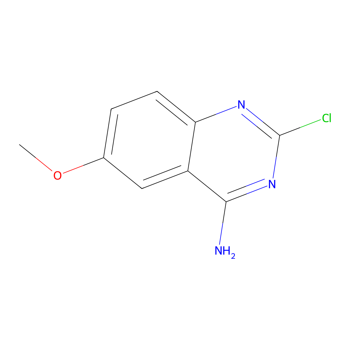 2-Chloro-6-methoxyquinazolin-4-amine molecular structure, CAS 63590-63-6