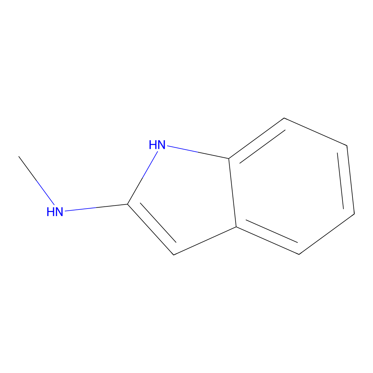 N-methyl-1H-indol-2-amine molecular structure, CAS 63590-87-4