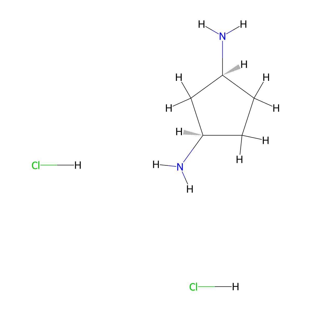 cis-Cyclopentane-1,3-diamine dihydrochloride molecular structure, CAS 63591-57-1