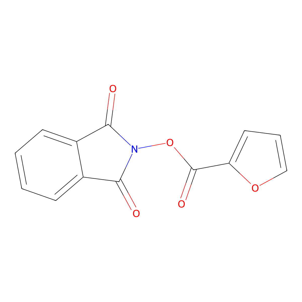 2-[(furan-2-ylcarbonyl)oxy]-1H-isoindole-1,3(2H)-dione molecular structure, CAS 63591-87-7