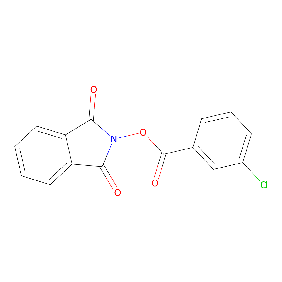 1,3-dioxo-2,3-dihydro-1H-isoindol-2-yl 3-chlorobenzoate molecular structure, CAS 63591-88-8