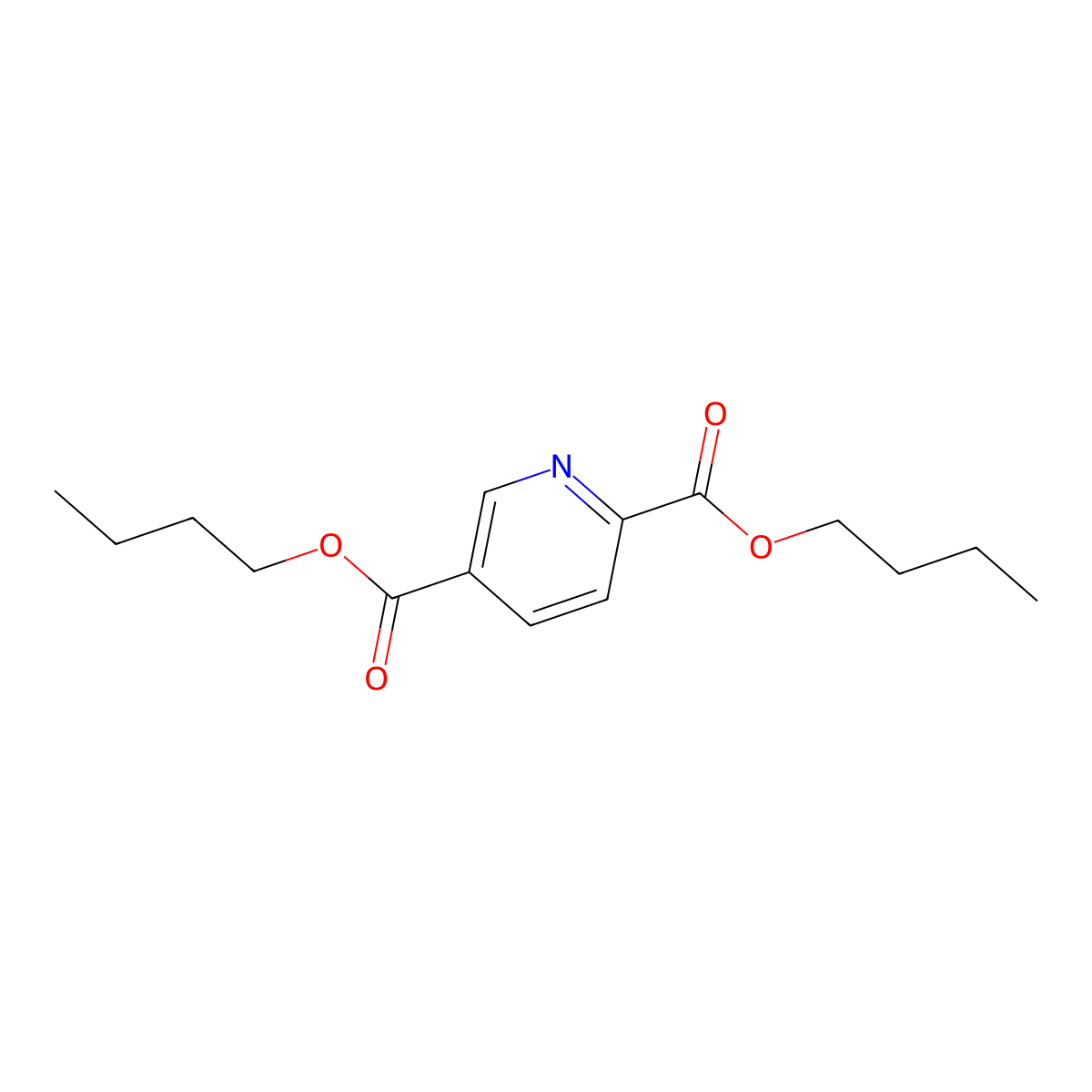 Dibutyl pyridine-2,5-dicarboxylate molecular structure, CAS 63597-01-3