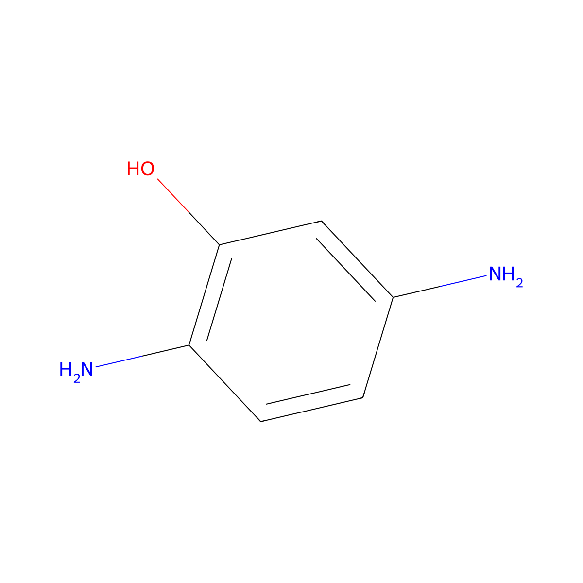 2,5-Diaminophenol molecular structure, CAS 636-25-9