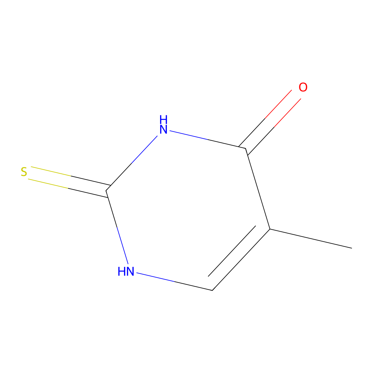 2-Thiothymine molecular structure, CAS 636-26-0