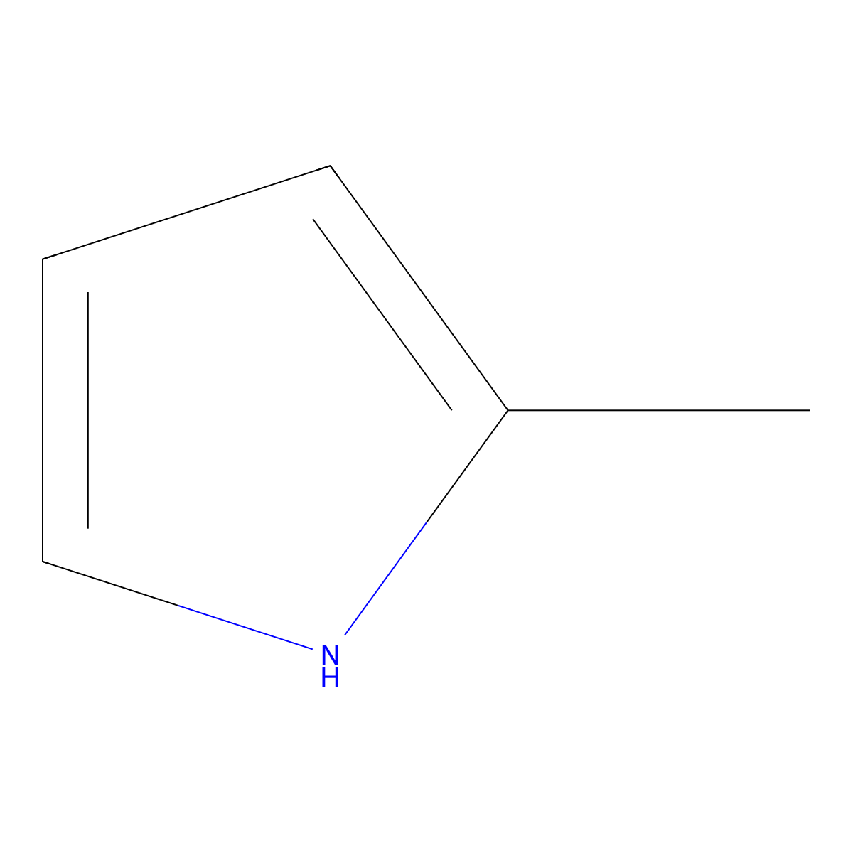 2-Methylpyrrole molecular structure, CAS 636-41-9