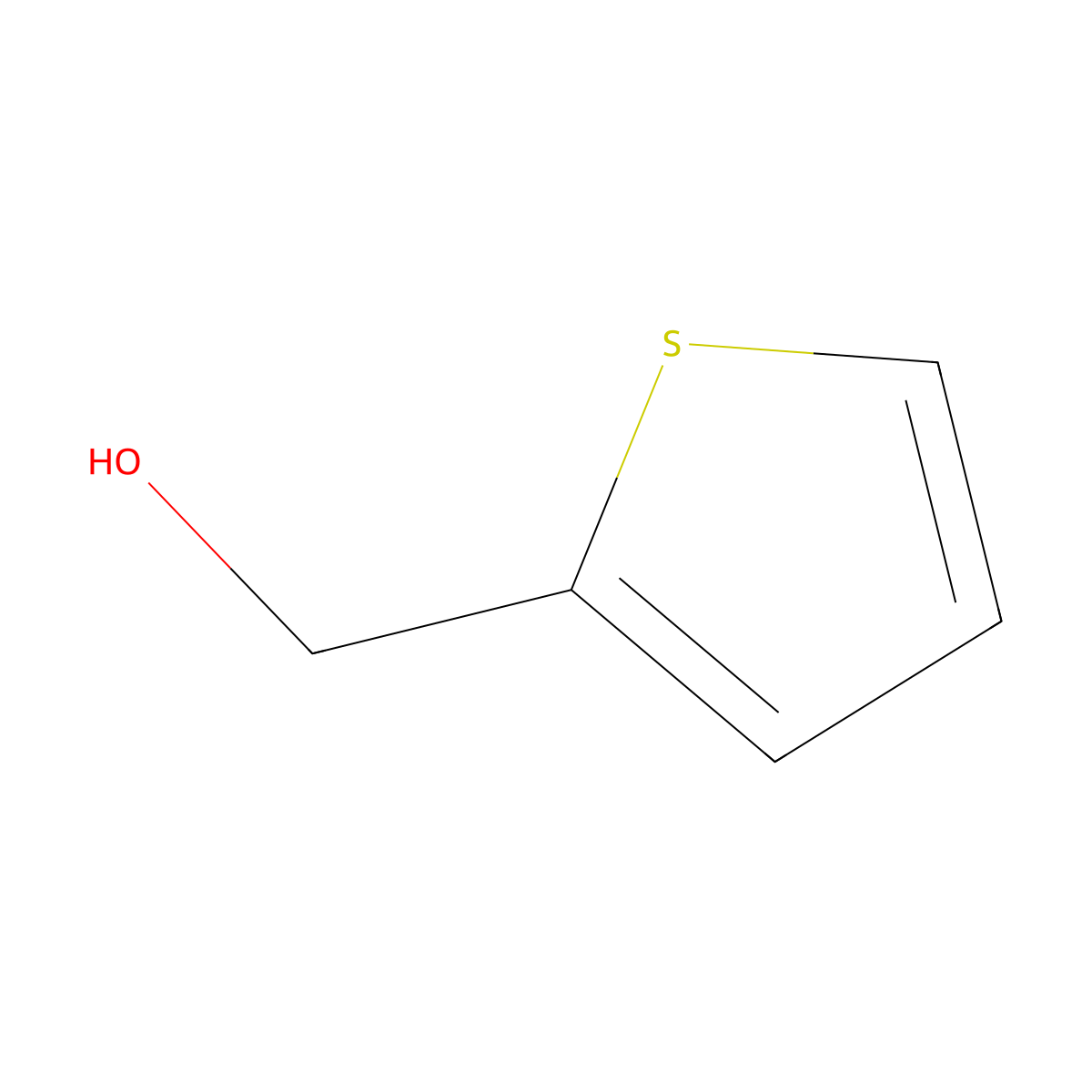 2-Thiophenemethanol molecular structure, CAS 636-72-6