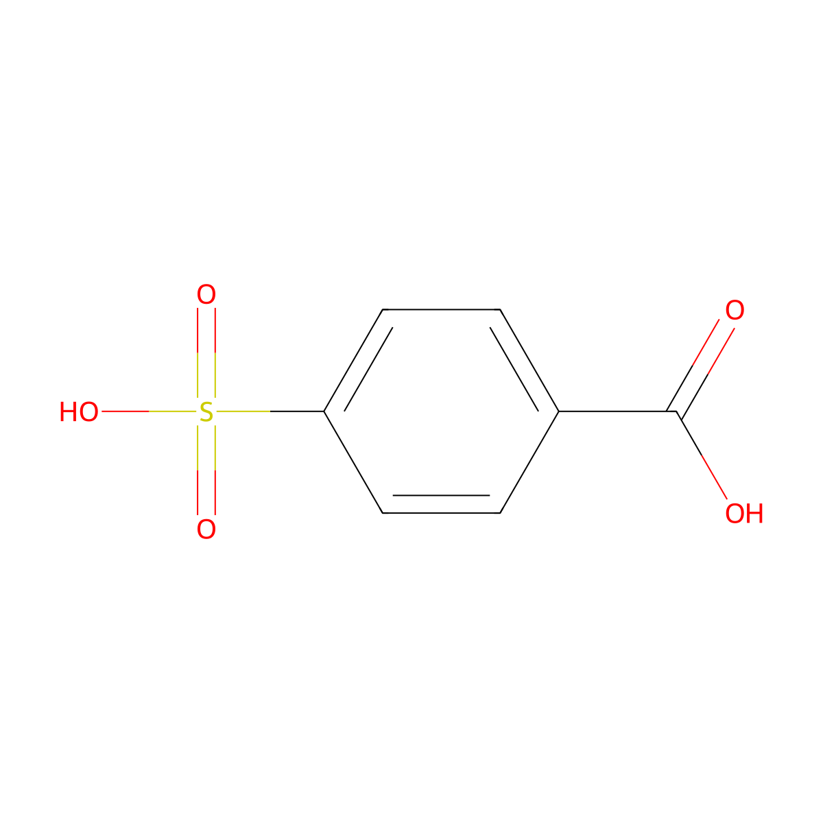 4-Sulfobenzoic acid molecular structure, CAS 636-78-2