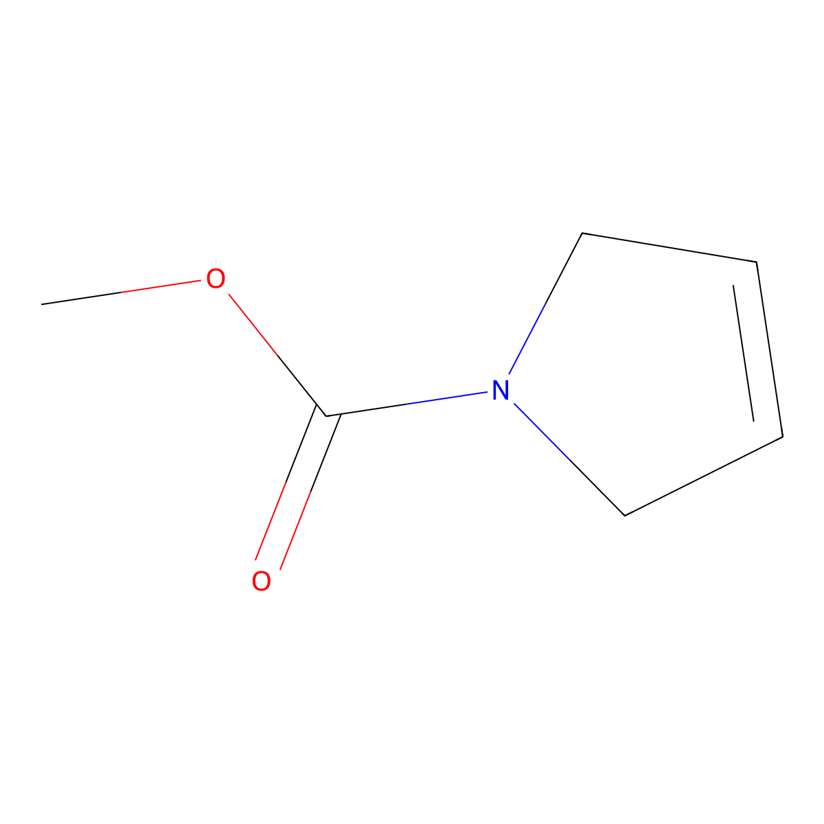 1-Methoxycarbonyl-3-pyrroline molecular structure, CAS 63603-33-8