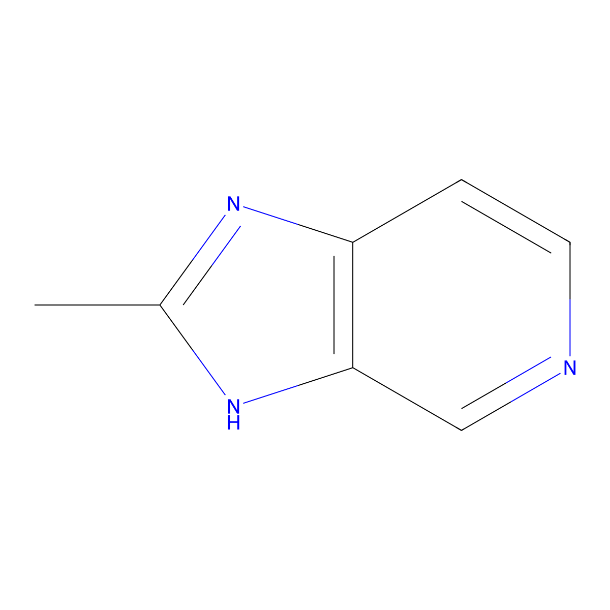 2-Methyl-3H-imidazo(4,5-c)pyridine molecular structure, CAS 63604-59-1
