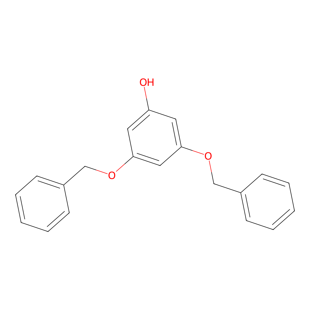 3,5-Dibenzyloxyphenol molecular structure, CAS 63604-98-8