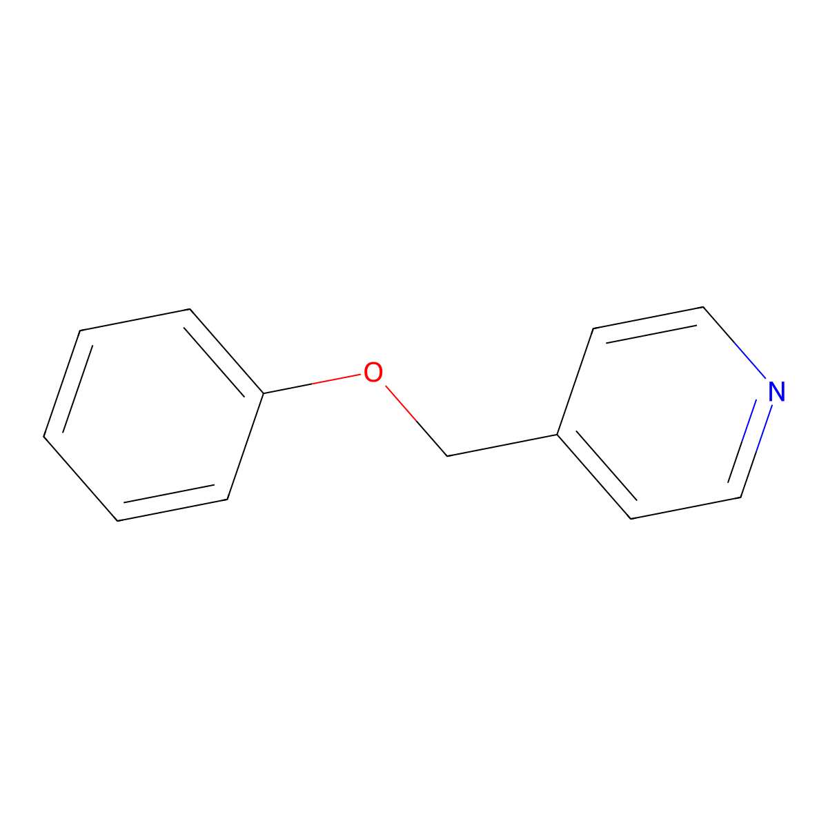 4-(Phenoxymethyl)pyridine molecular structure, CAS 63608-12-8