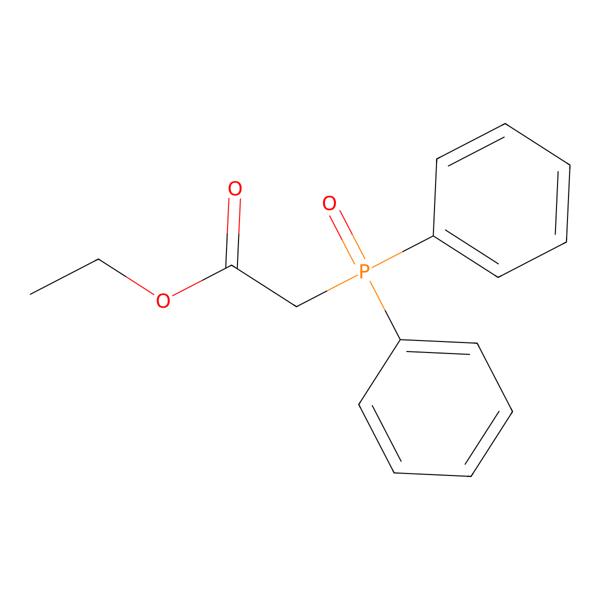 Ethyl (diphenylphosphoryl)acetate molecular structure, CAS 6361-05-3