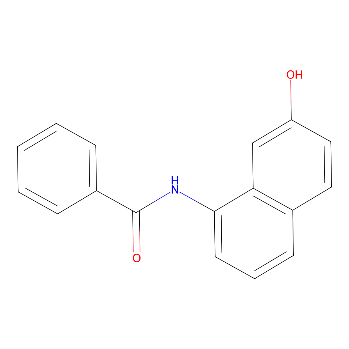 N-(7-Hydroxy-1-naphthyl)benzamide molecular structure, CAS 6361-30-4