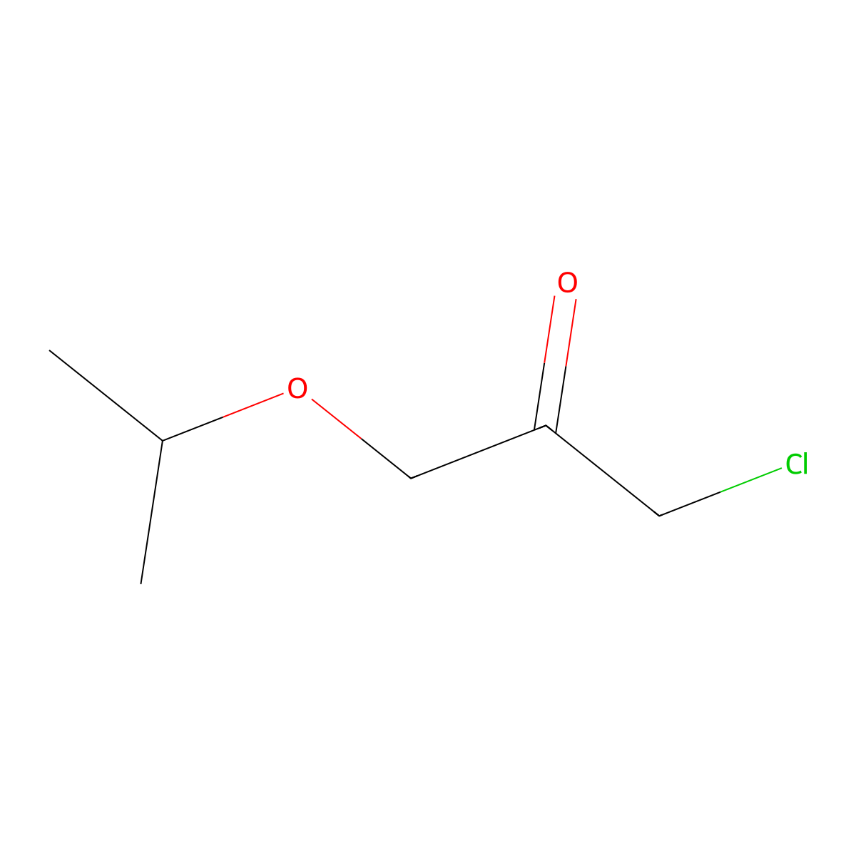 1-Chloro-3-[(propan-2-yl)oxy]propan-2-one molecular structure, CAS 63611-47-2