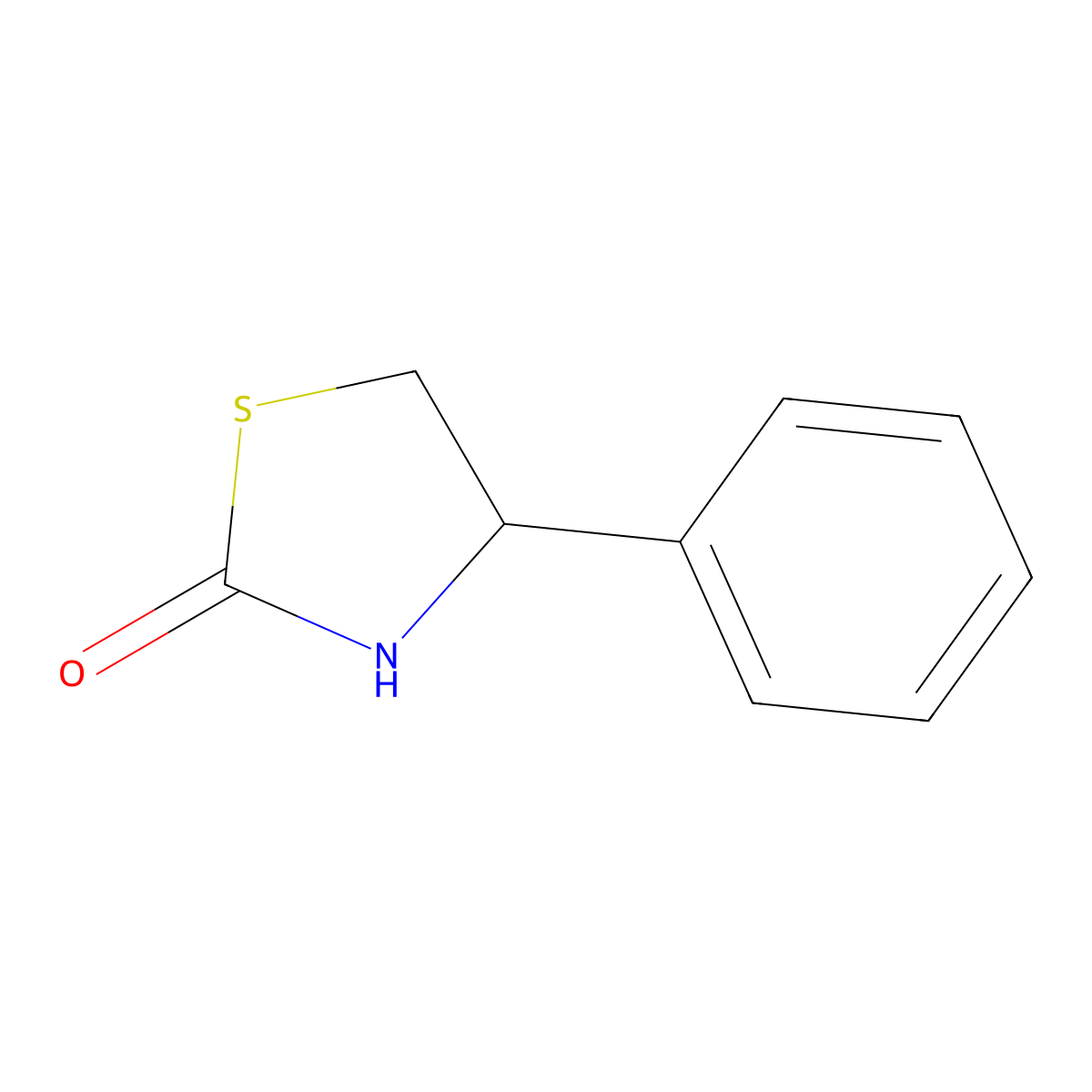 4-Phenylthiazolidin-2-one molecular structure, CAS 63615-85-0