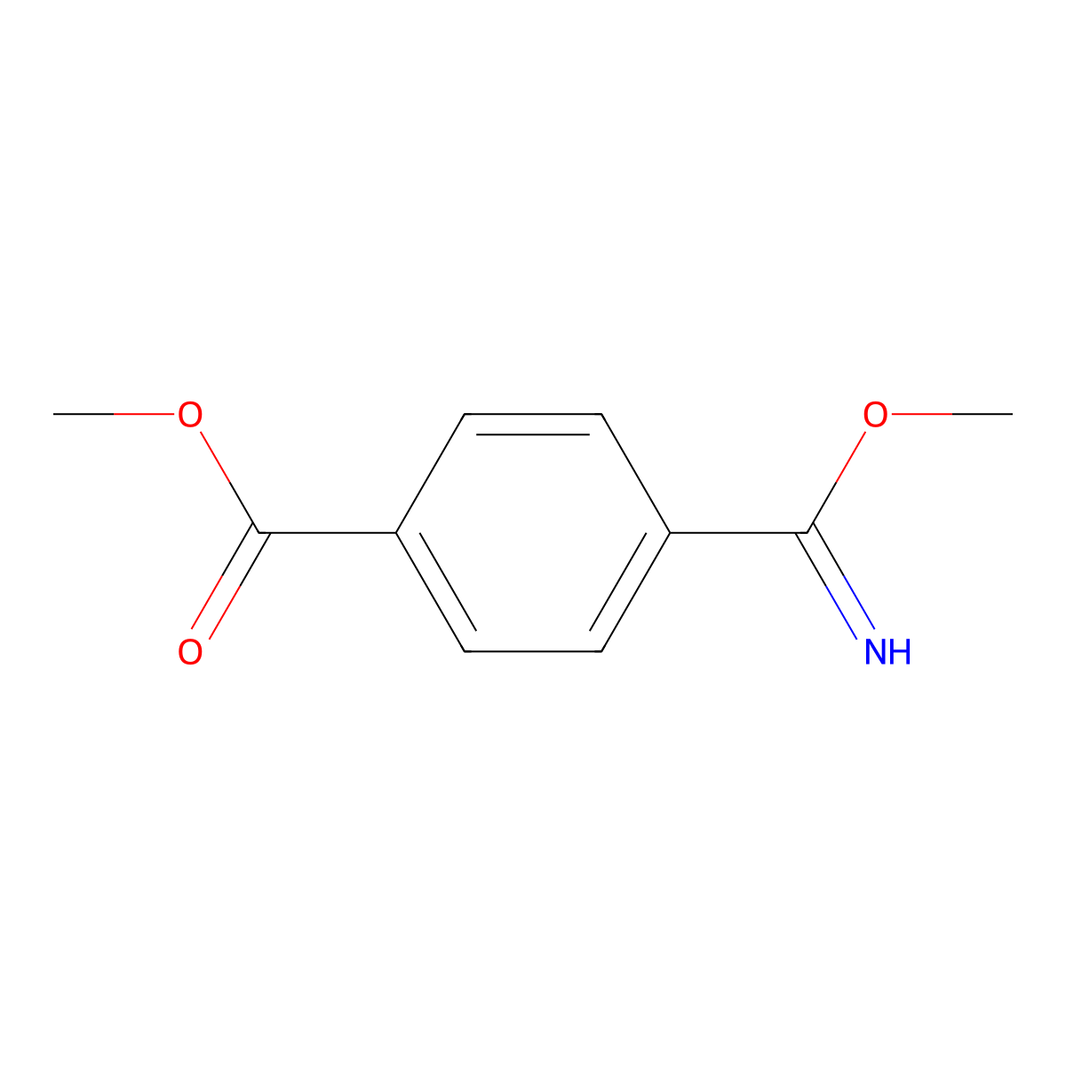 Methyl 4-(imino(methoxy)methyl)benzoate molecular structure, CAS 63617-57-2