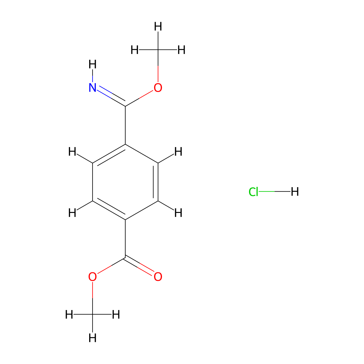Methyl 4-[Imino(methoxy)methyl]benzoate Hydrochloride molecular structure, CAS 63617-98-1