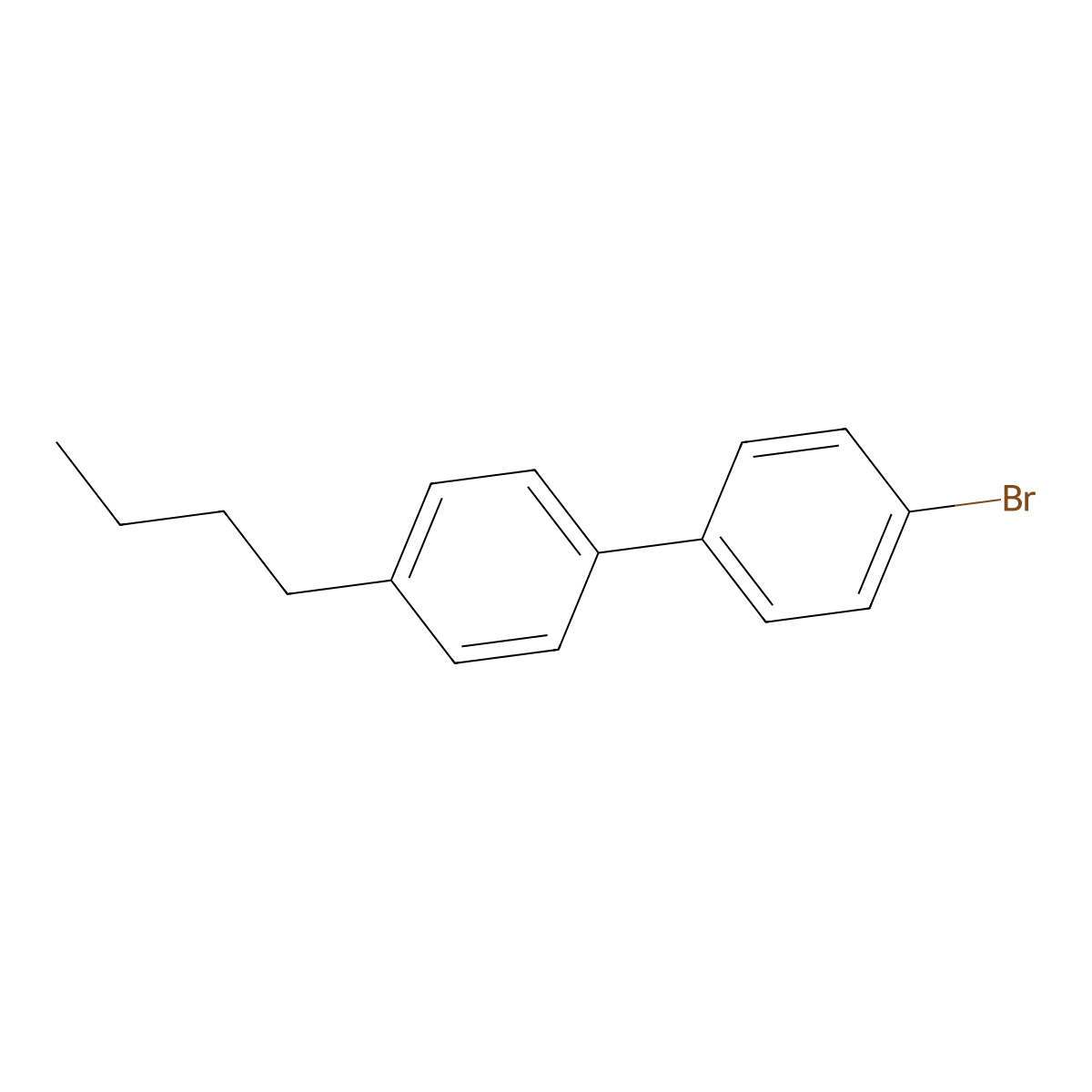 4-Bromo-4'-butyl-1,1'-biphenyl molecular structure, CAS 63619-54-5